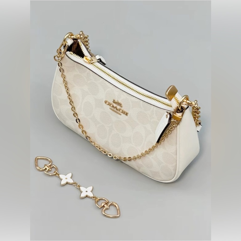 NWT！3PCS COACH 2-Way Teri Shoulder Bag In Signature Canvas（CV933）